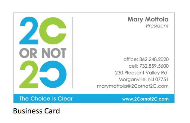 2cornot2c - business card